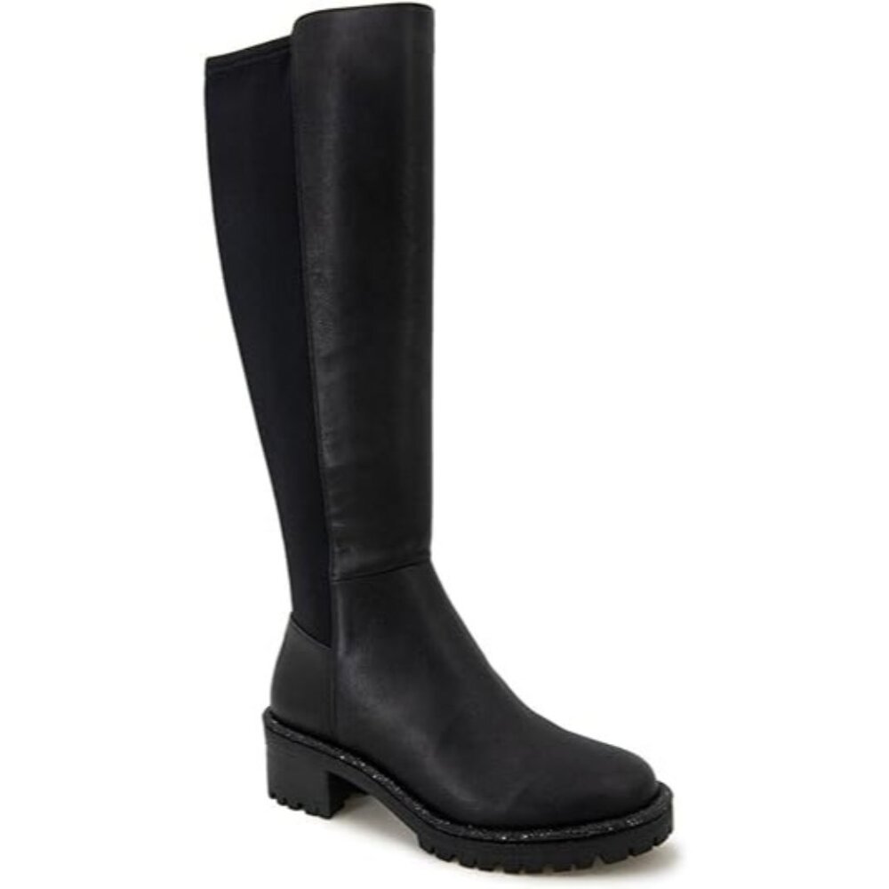 Kenneth Cole REACTION Women's Chelsea Boot Tate Jewel Stretch Black Size 6.5